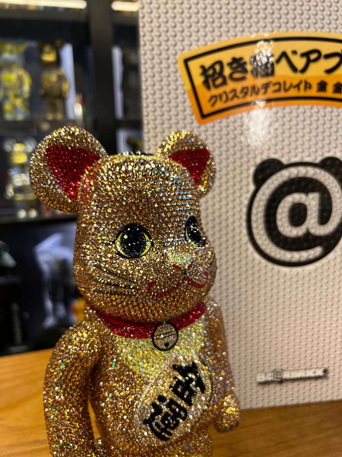 400% BE@RBRICK CRYSTAL DECORATE 招き猫 金 金運