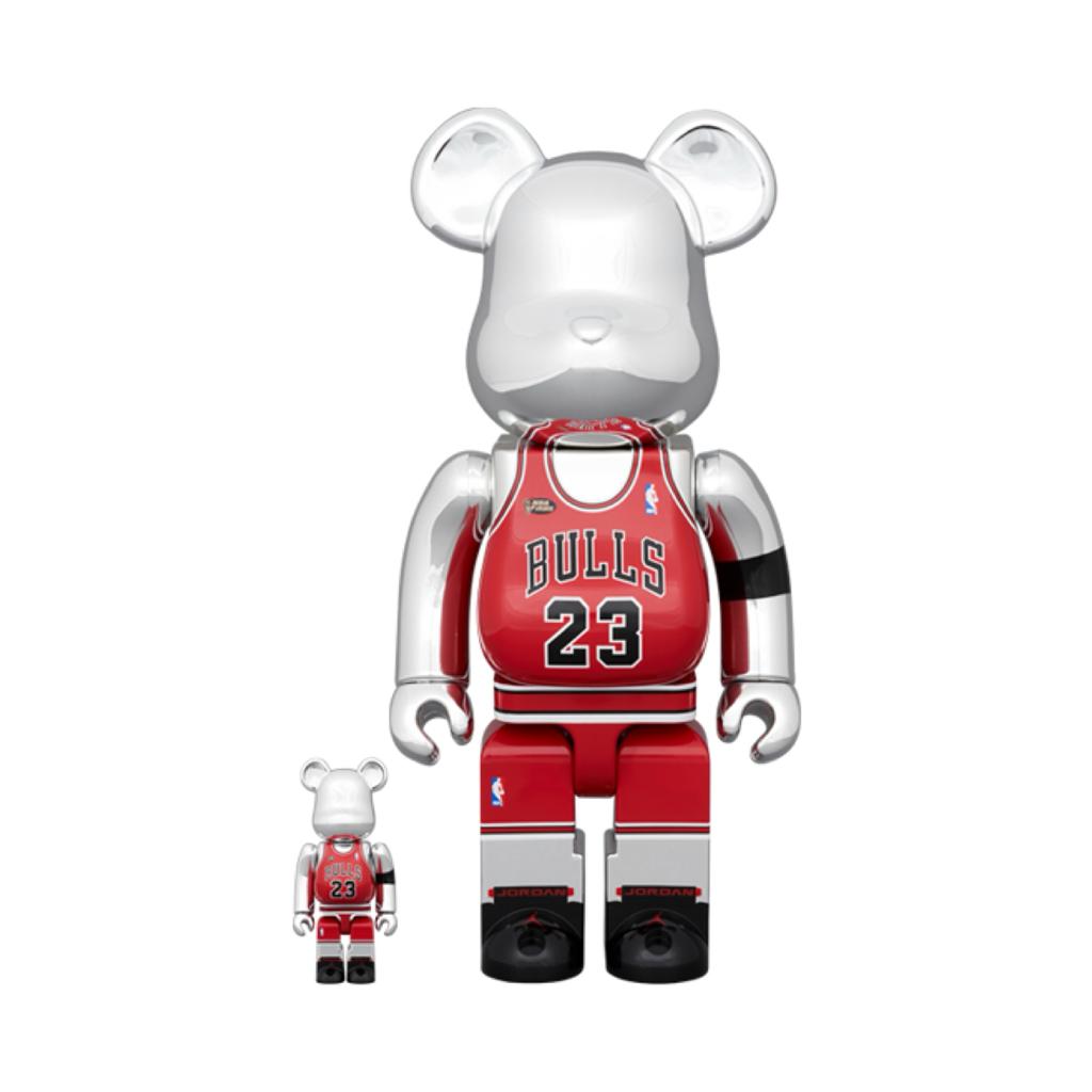 100% & 400% BE@RBRICK Michael Jordan 1998 LAST SHOT