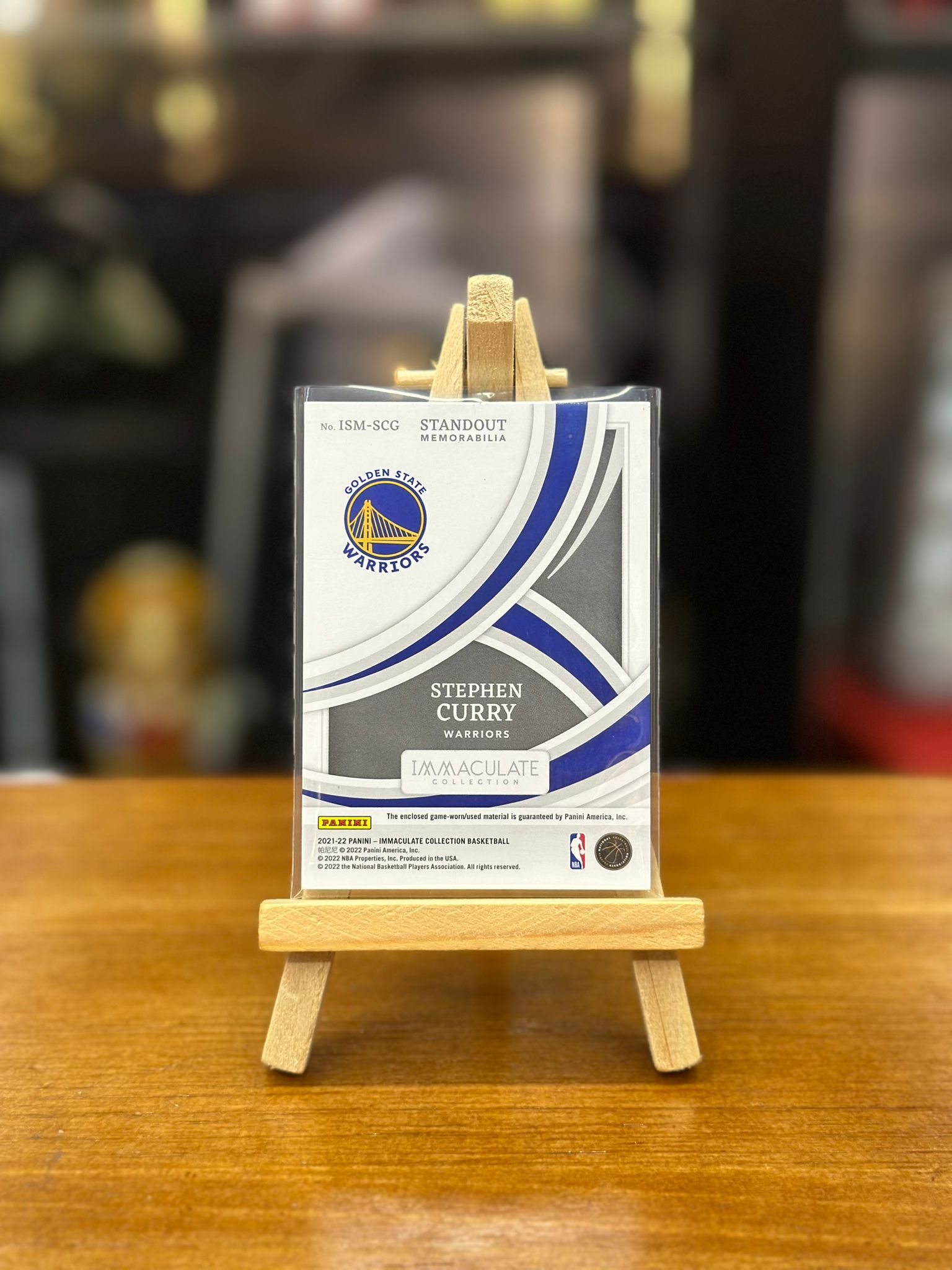2021-22 PANINI - IMMACULATE COLLECTION BASKETBALL - STEPHEN CURRY(No.ISM-SCG)