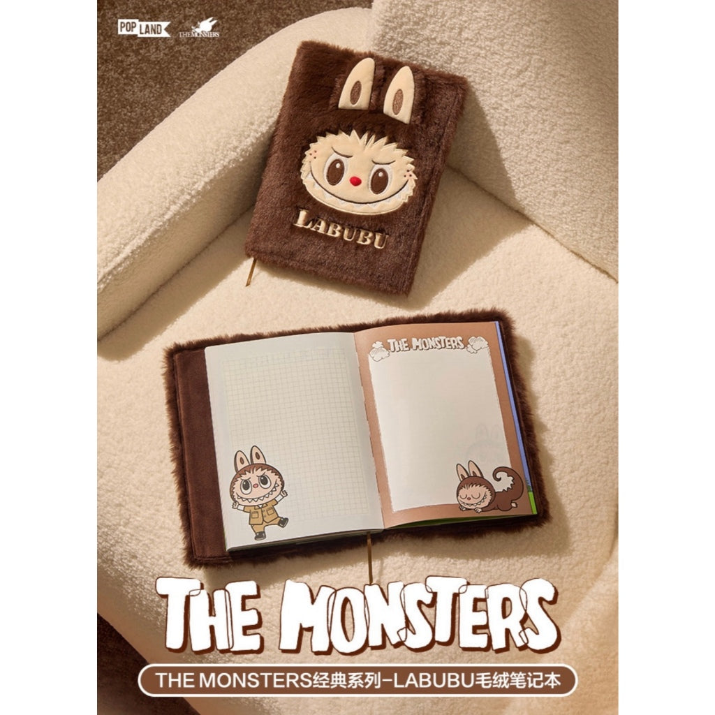 POPLAND Labubu經典系列/Mokoko甜心系列-毛絨筆記本 Classic Series/Sweetheart Series-Plush Notebook