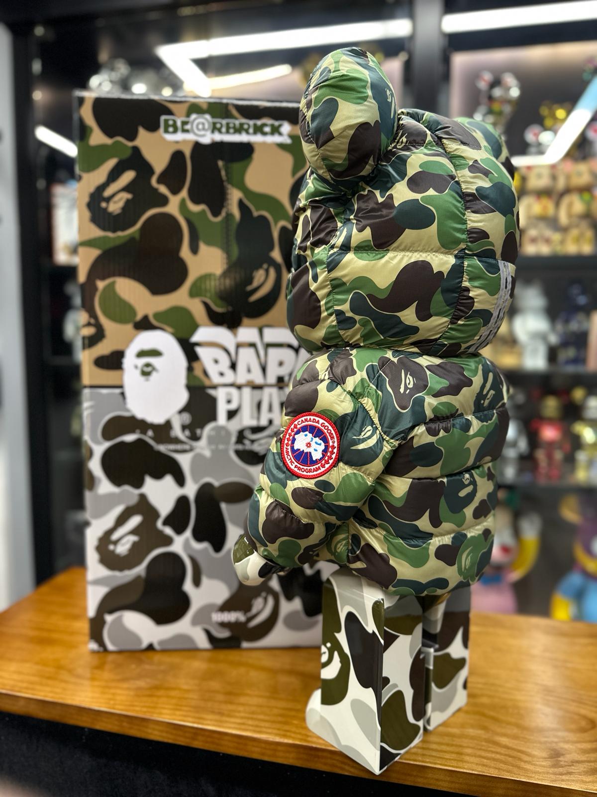 1000% BE@RBRICK BAPE(R) × CANADA GOOSE SHARK