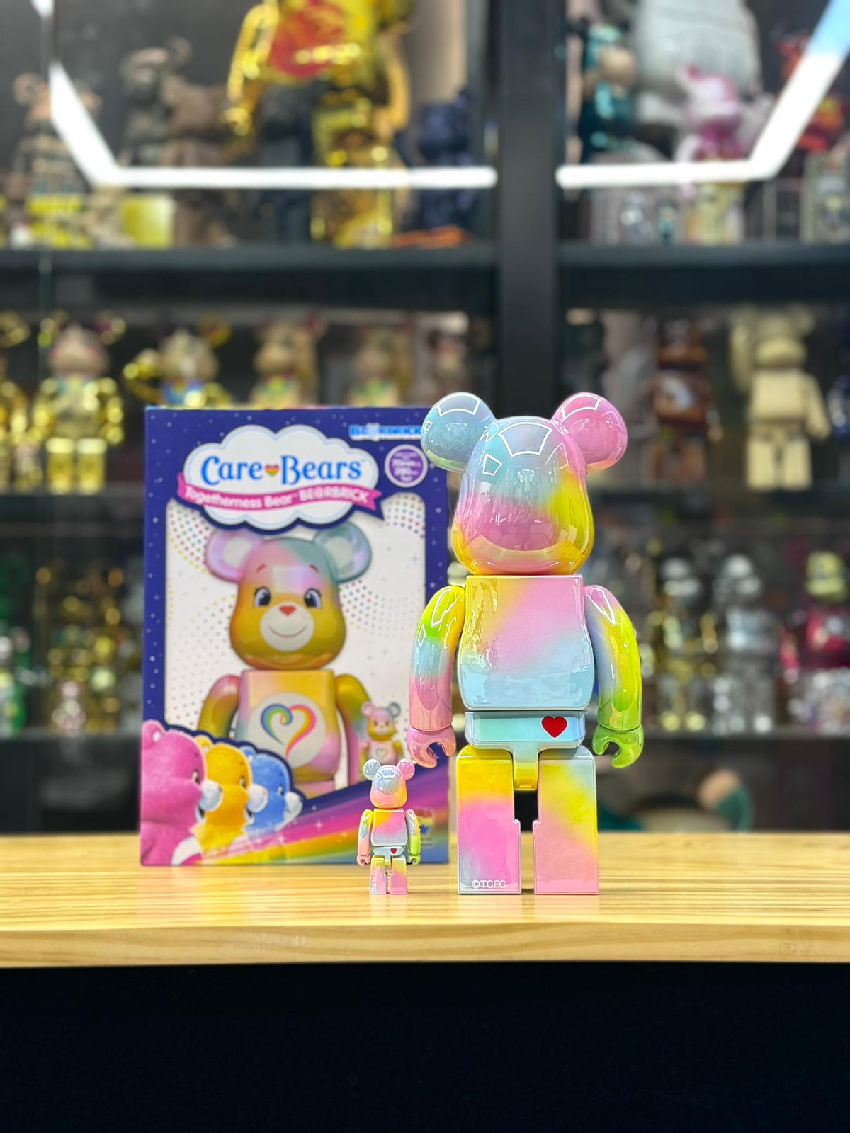 100% & 400% BE@RBRICK Care Bears(TM) Togetherness Bear(TM)
