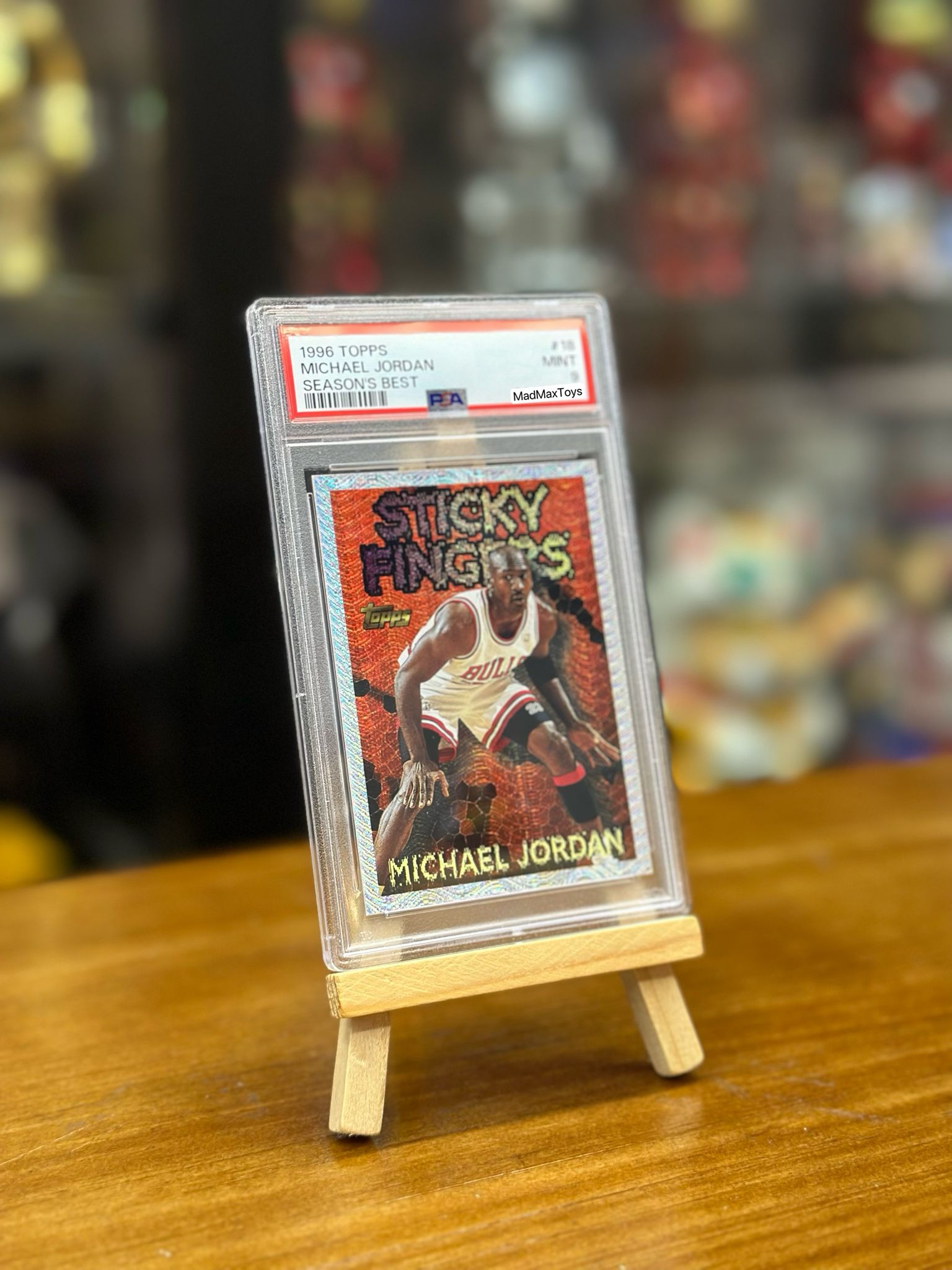 PSA 9 1996 TOPPS MICHAEL JORDAN #18 SEASON`S BEST