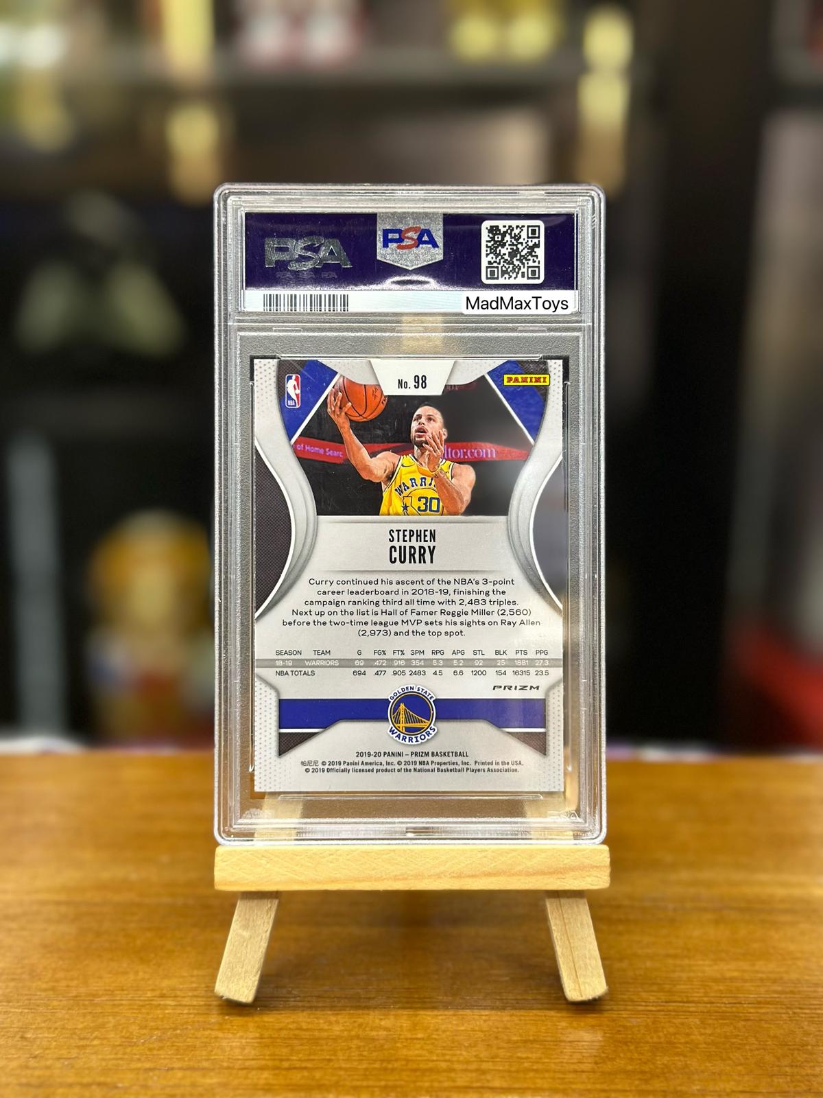 PSA 10 2019 PANINI PRIZM STEPHEN CURRY SILVER FANATICS
