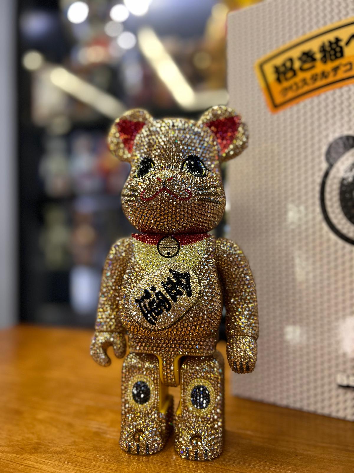 400% BE@RBRICK CRYSTAL DECORATE 招き猫 金 金運