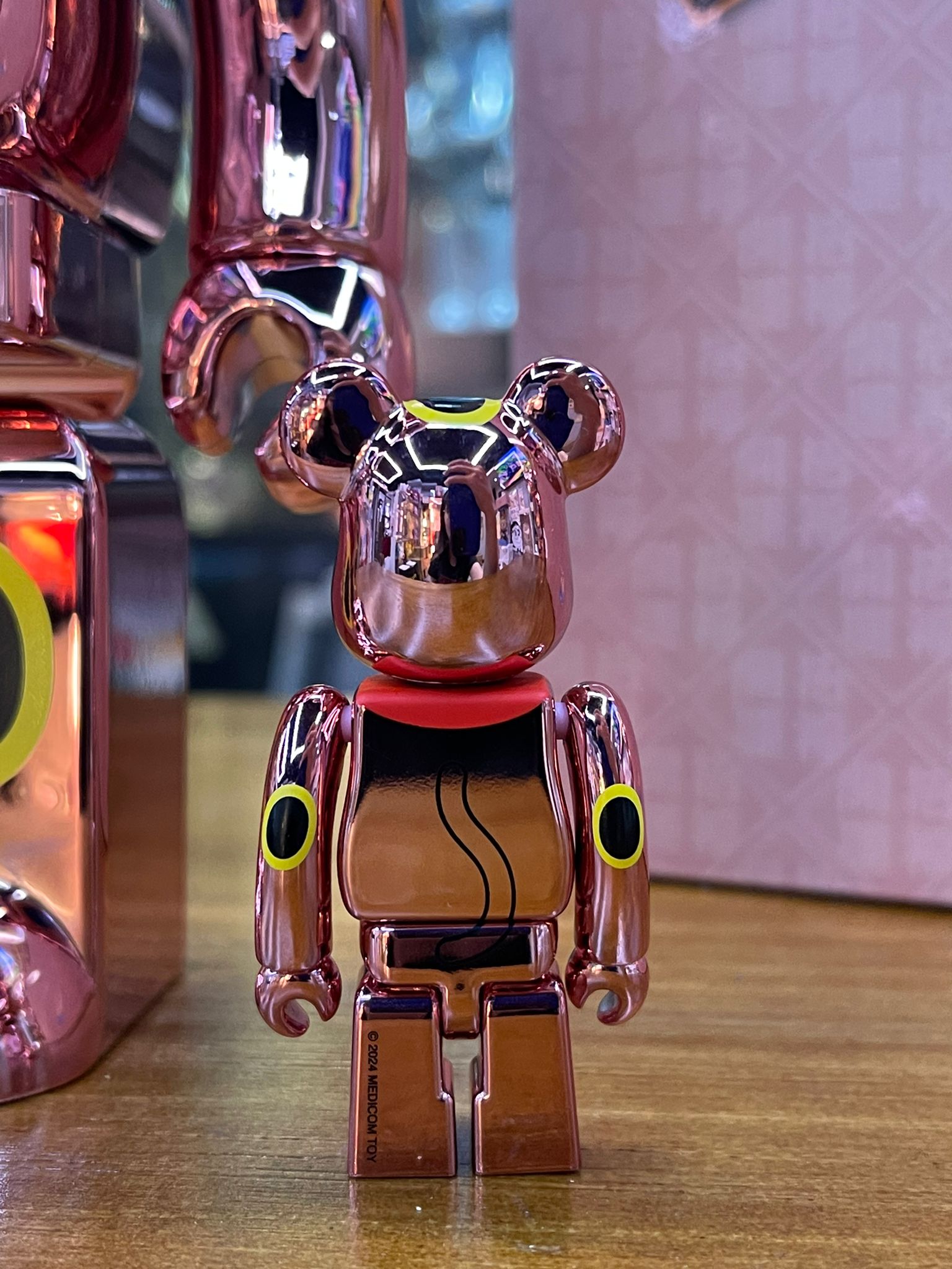 100% & 400% BE@RBRICK 招き猫 招福 桃金メッキ