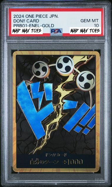 2024 PSA 10 ONE PIECE JPN. DON!! CARD (PRB01-ENEL-GOLD)