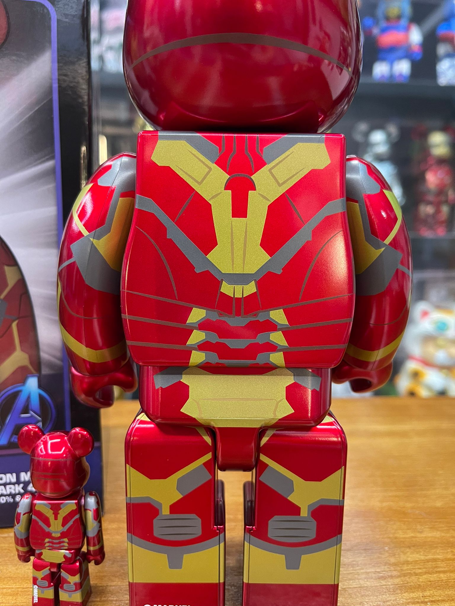 100% & 400% BE@RBRICK IRON MAN MARK 43