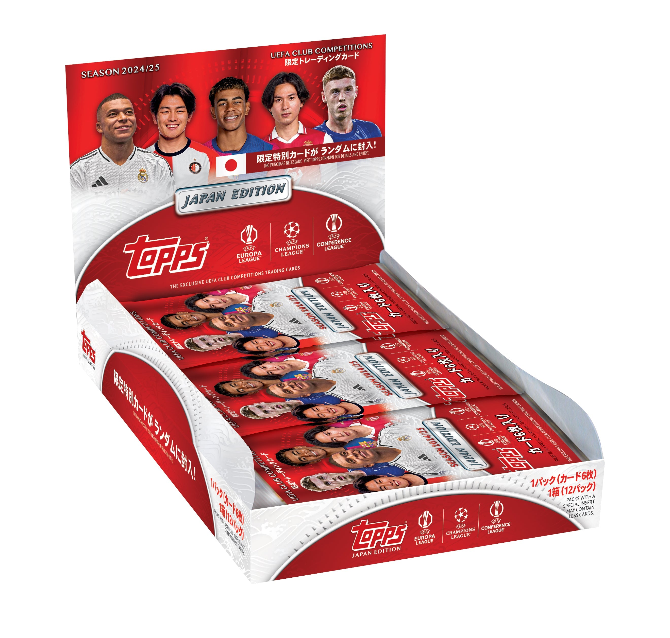 TOPPS 2024/25 Japan Edition UEFA CLUB COMPETITION BOX