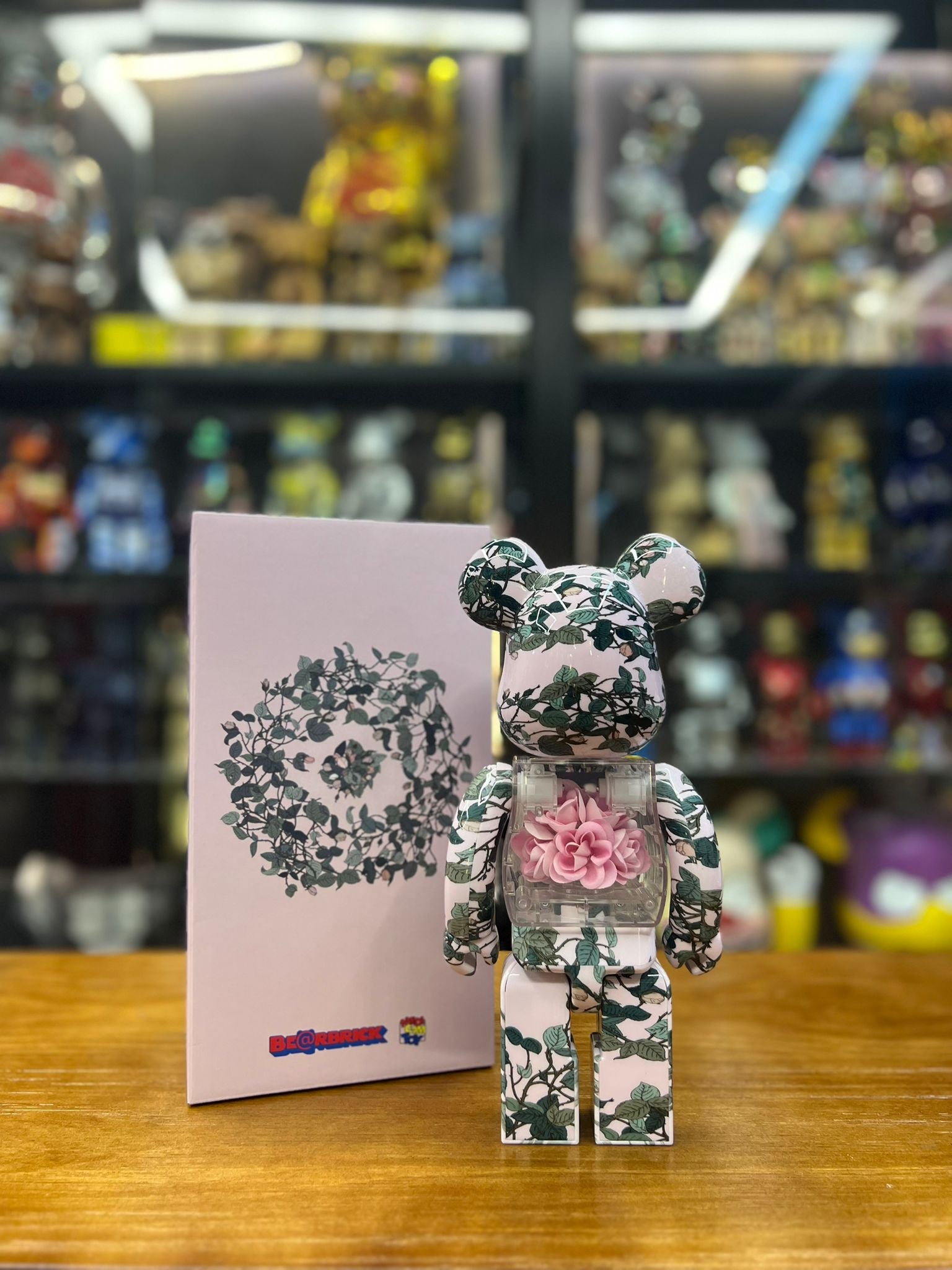 400% BE@RBRICK FLOR@ PINK ROSE