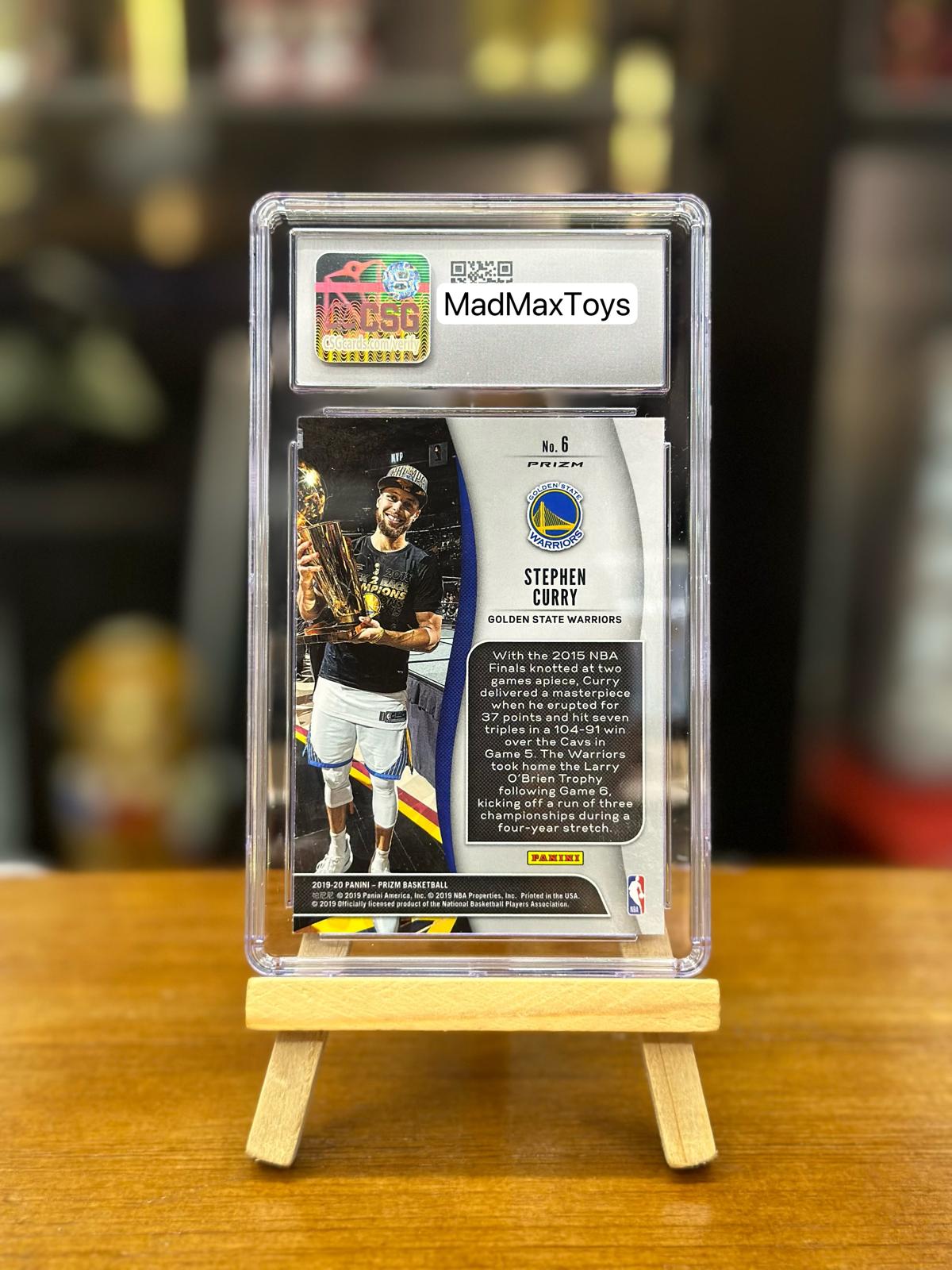 CSG 9.5 2019-20 PANINI PRIZM NBA FINDLISTS #6 STEPHEN CURRY SILVER