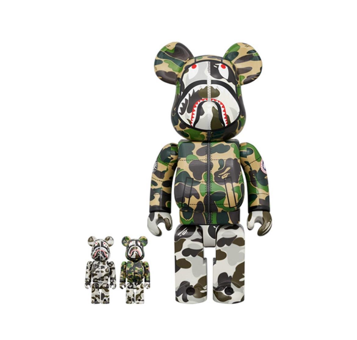 100% & 400% BE@RBRICK BAPE(R) × CANADA GOOSE SHARK