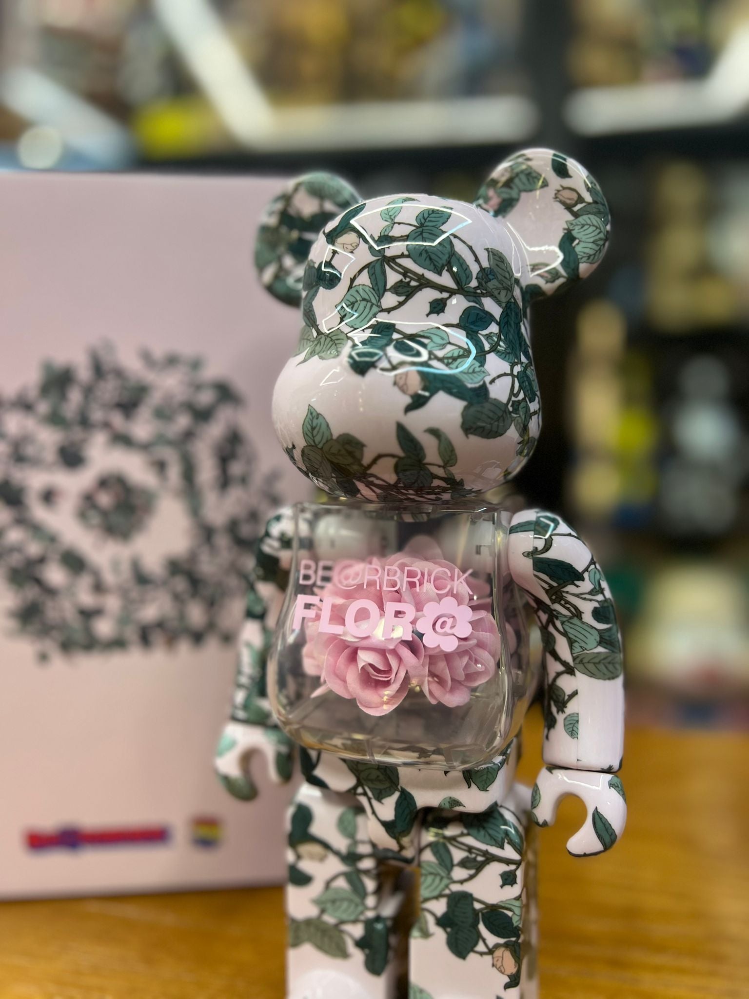 400% BE@RBRICK FLOR@ PINK ROSE
