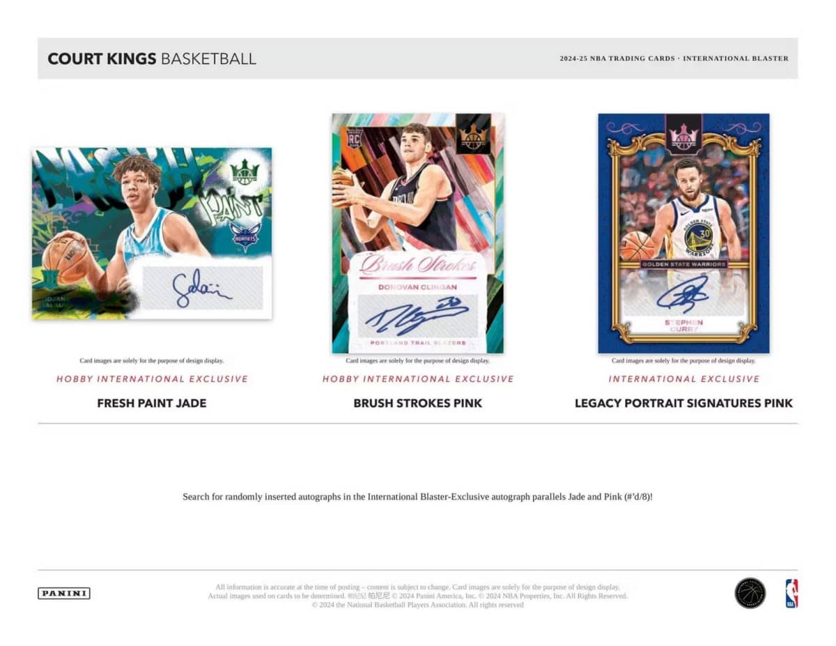 2024-25 Panini Court Kings Basketball Blaster Box