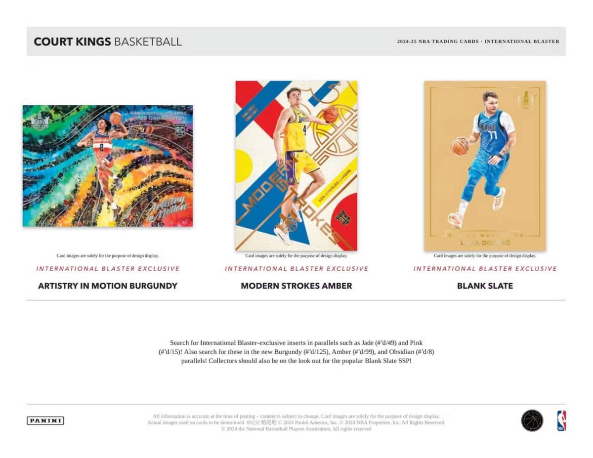 2024-25 Panini Court Kings Basketball Blaster Box