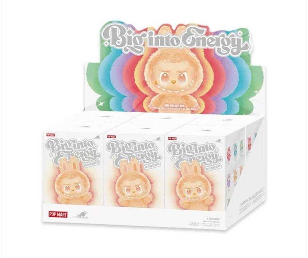 Pop Mart Labubu The Monsters Big into Energy Series Vinyl Plush Pendant Labubu 3.0 前方高能系列
