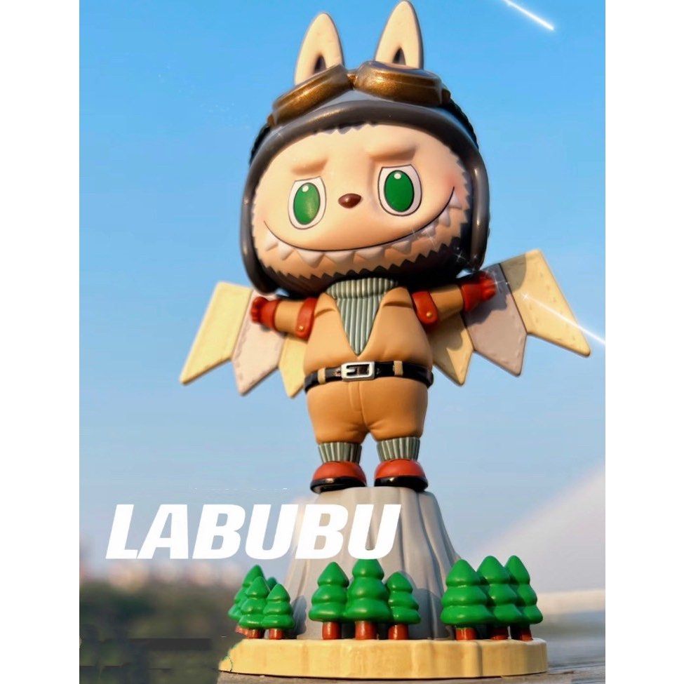 POP MART THE MONSTERS labubu HANG GLIDER 滑翔機吊卡