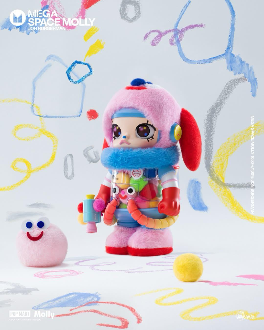 400% MEGA SPACE MOLLY Jon Burgerman 喬恩伯格曼