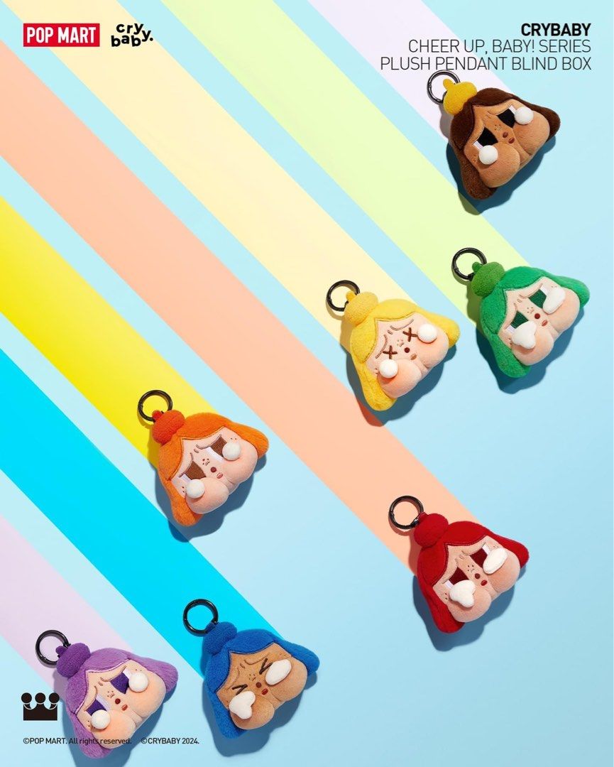 CRYBABY CHEER UP, BABY系列 毛絨掛件盲盒
