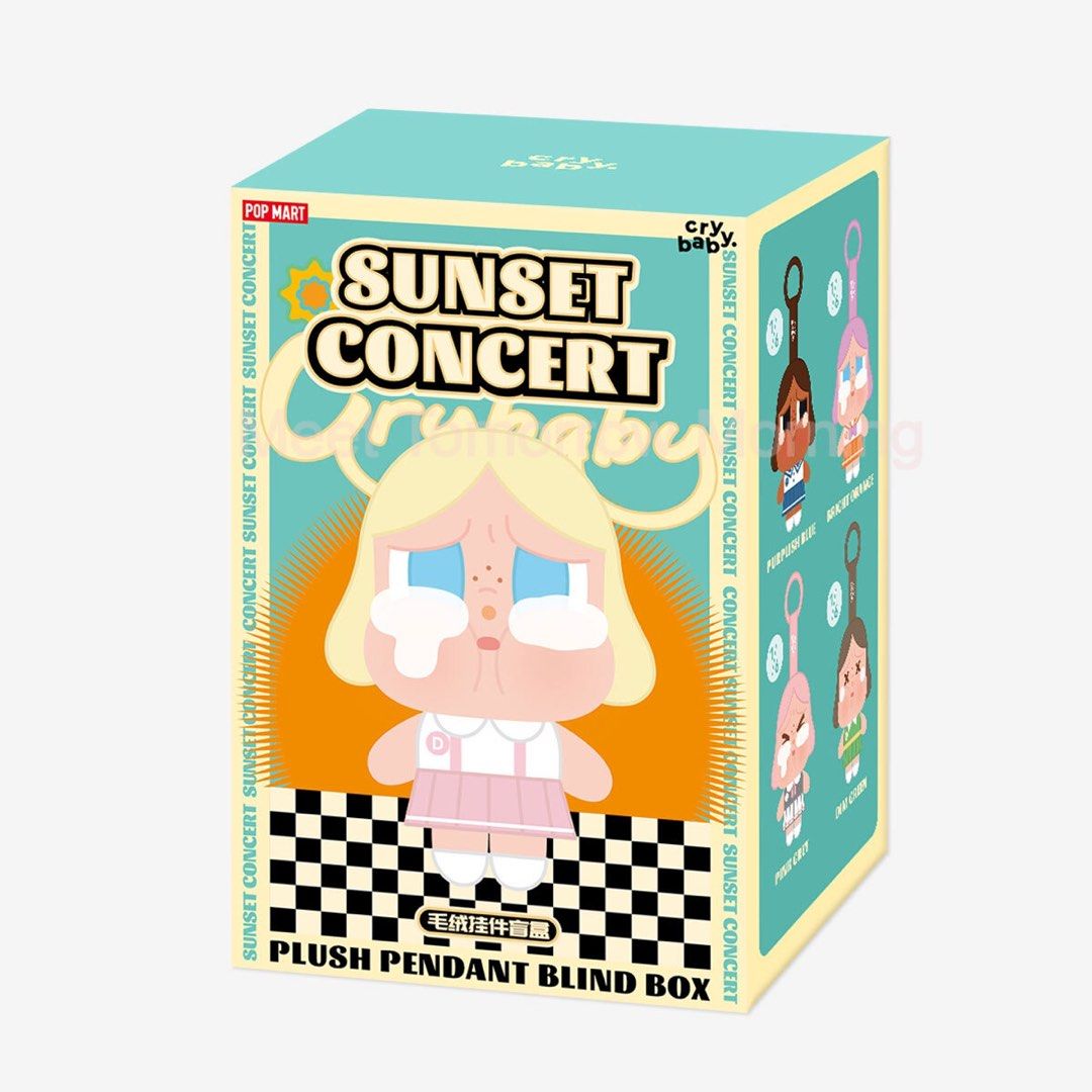 Pop Mart 泡泡瑪特盲盒手辦 - Crybaby 毛絨掛件落日歌會系列 (SunSet)