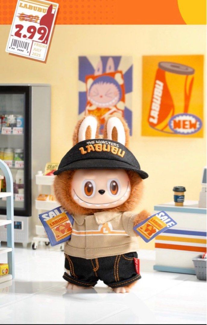 POP MART THE MONSTERS 怪味便利店系列-搪膠毛絨吊卡 Wacky Mart Series-Vinyl Plush Blister Pack