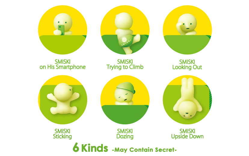 SMISKI Hippers Decorative Mini Figures 夜光