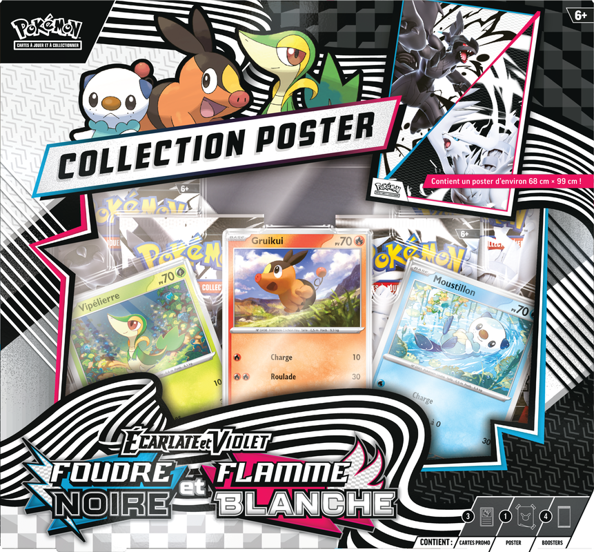 SV10.5 Pokemon TCG 美版 Black Bolt & White Flare Poster Collection