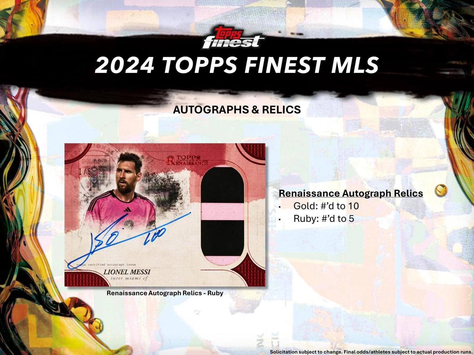 2024 TOPPS FINEST MLS SOCCER HOBBY BOX