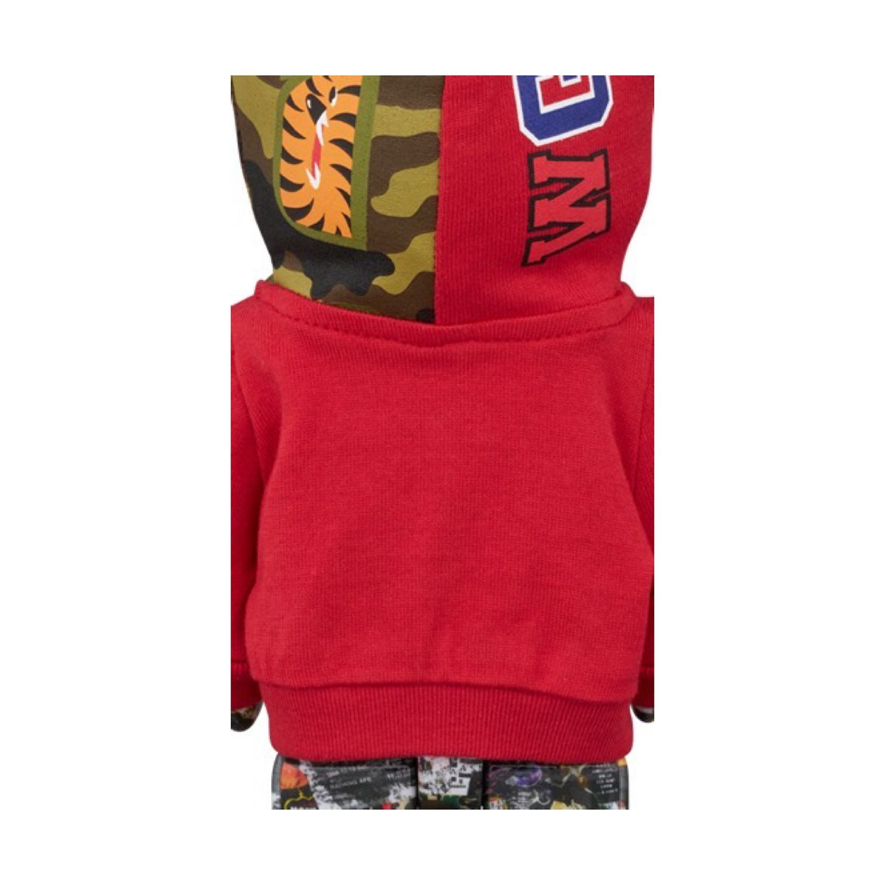 100% & 400% 3 PCS SET BE@RBRICK BAPE(R) LEGACY CAMO SHARK GRAY/RED/NAVY