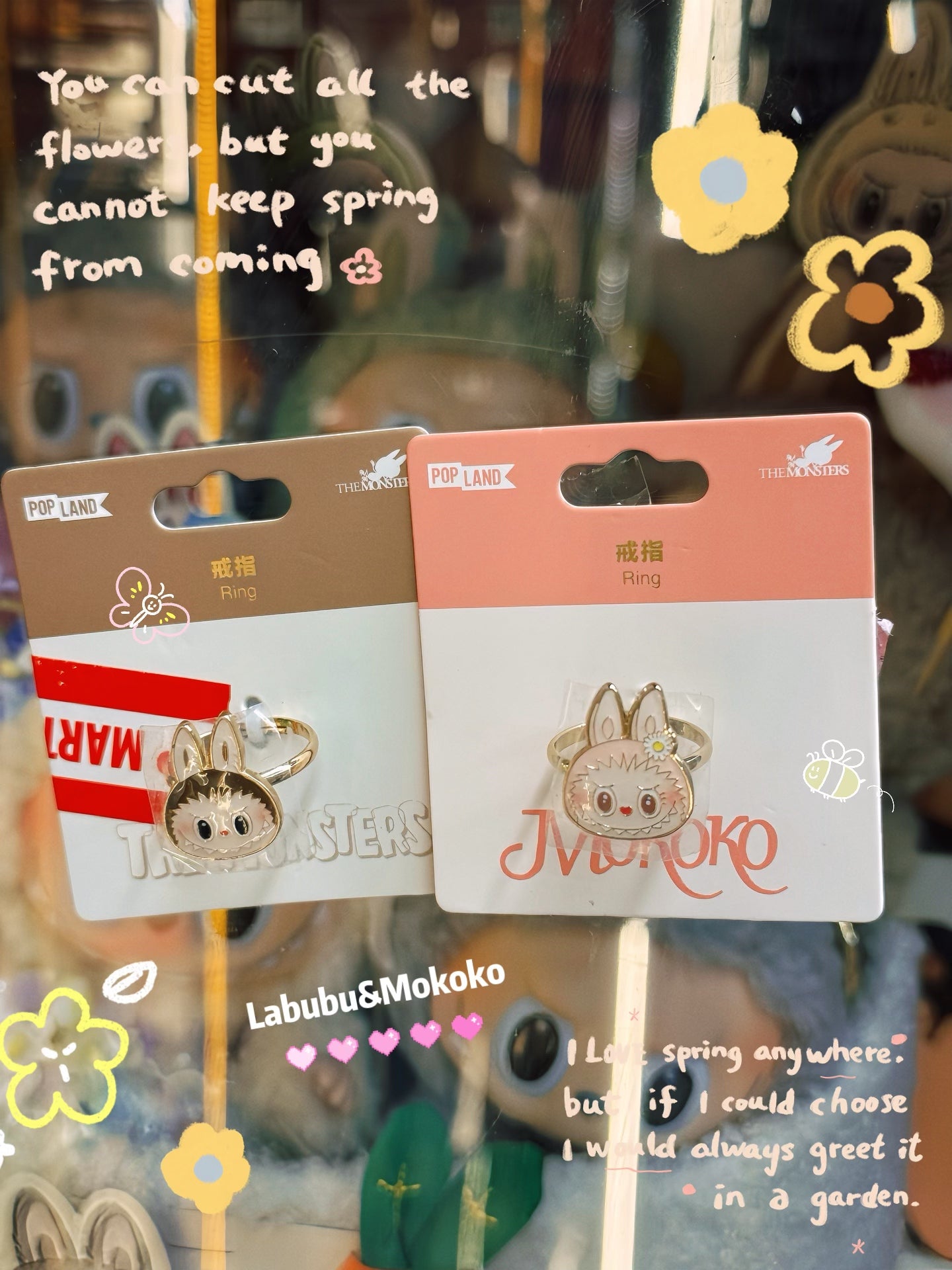 POP LAND THE MONSTERS經典系列/Mokoko甜心系列-戒指 Classic Series/Sweetheart Series-Ear Ring