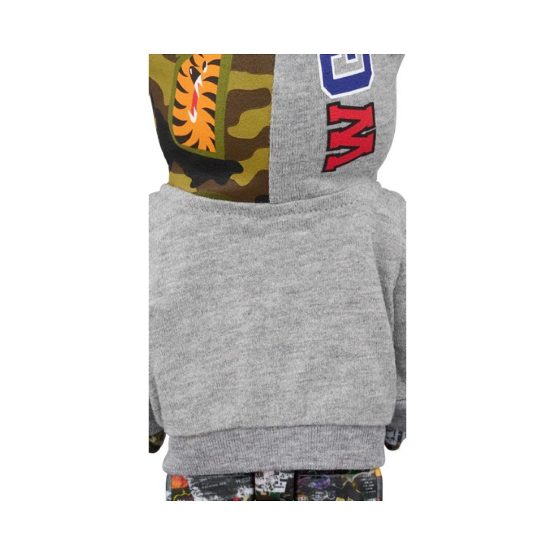 100% & 400% 3 PCS SET BE@RBRICK BAPE(R) LEGACY CAMO SHARK GRAY/RED/NAVY