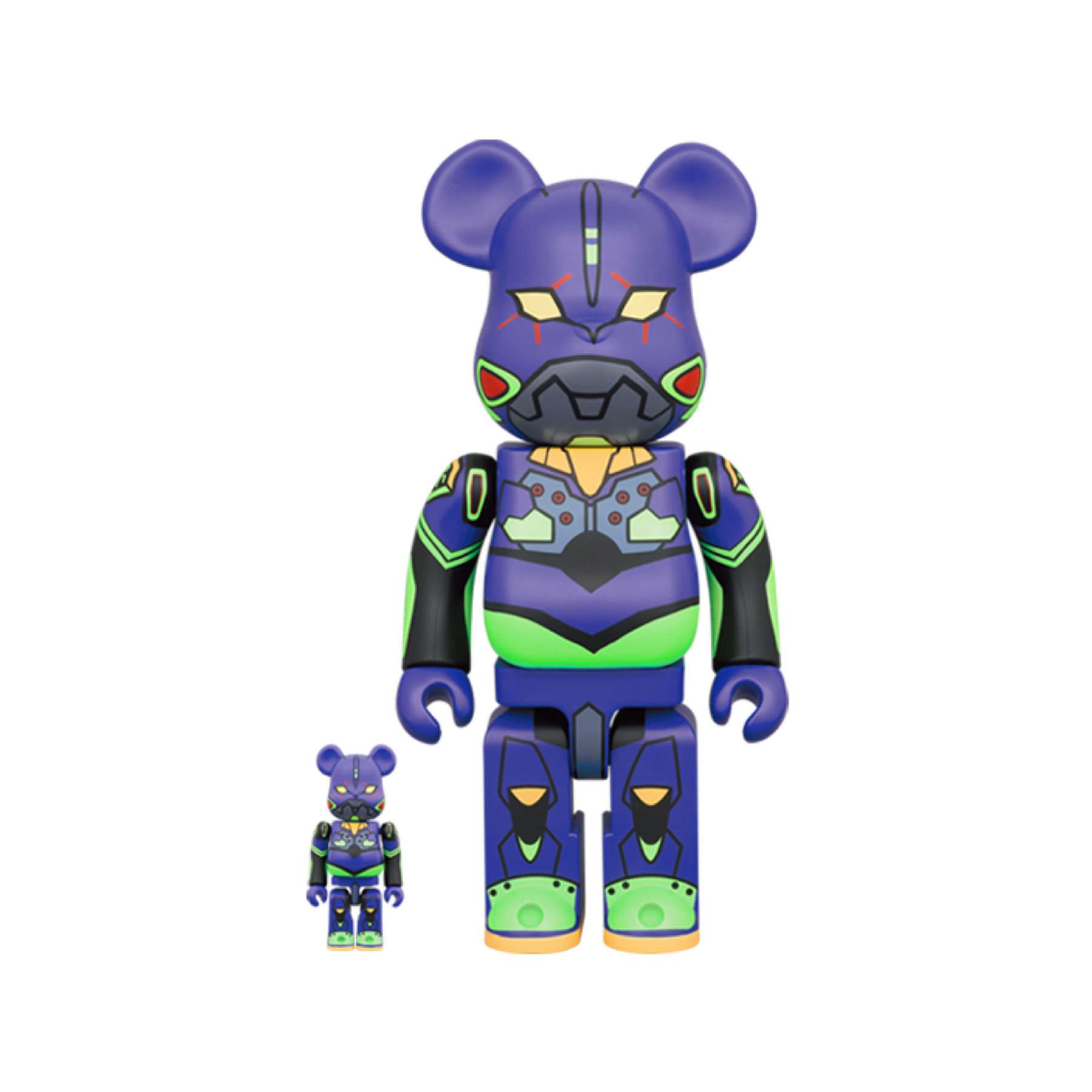 100% & 400% Be@rbrick Eva 新世紀福音戰士 初號機 塗鴉版(Eva 01)