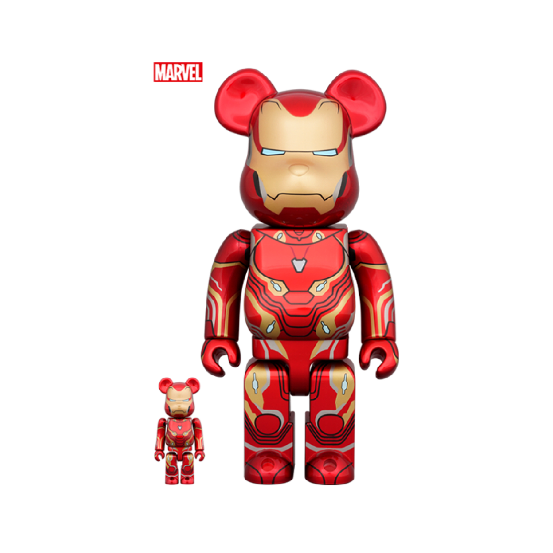 100% & 400% Be@rbrick Ironman Mark 50