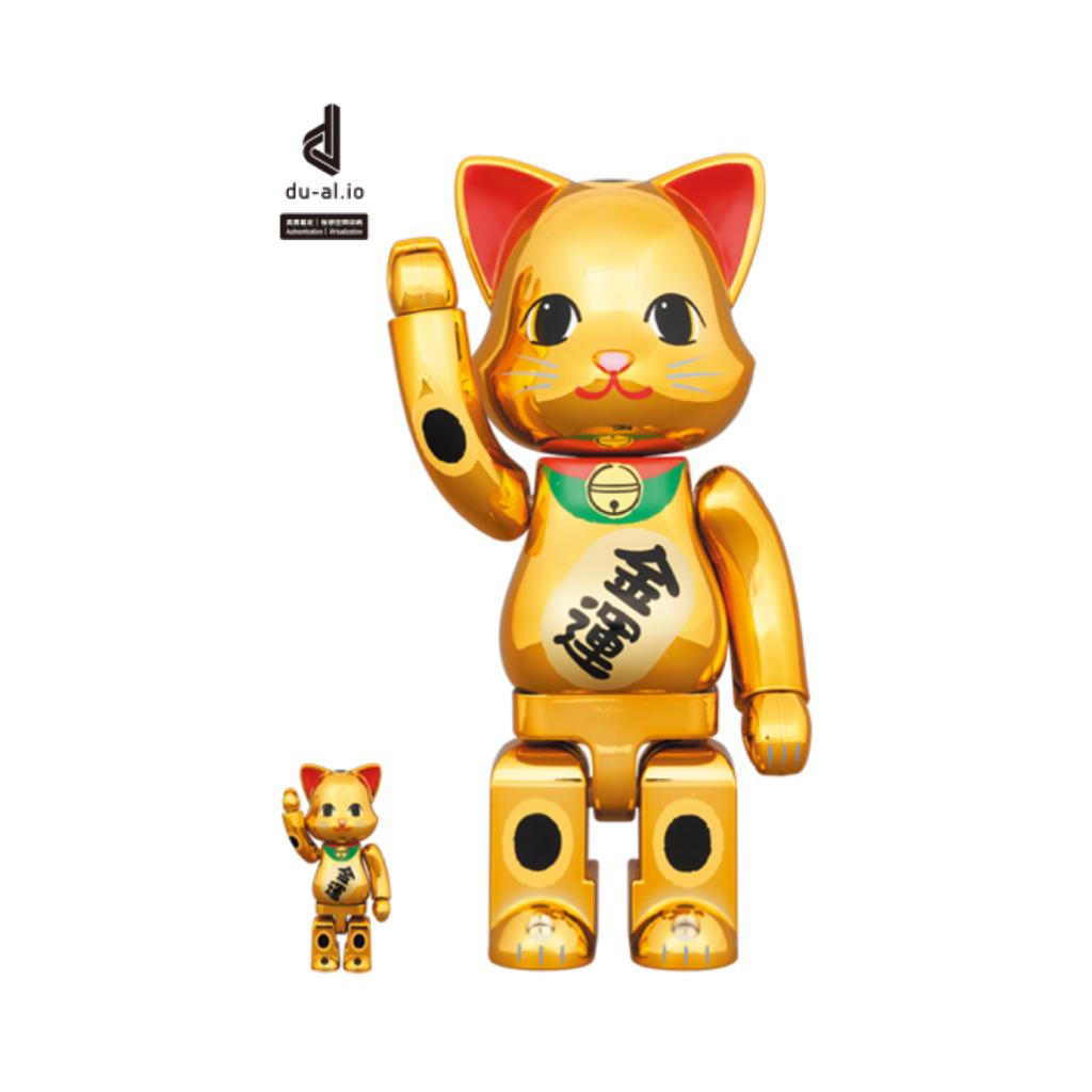 100% & 400% NY@BRICK 招き猫 金運 金メッキ