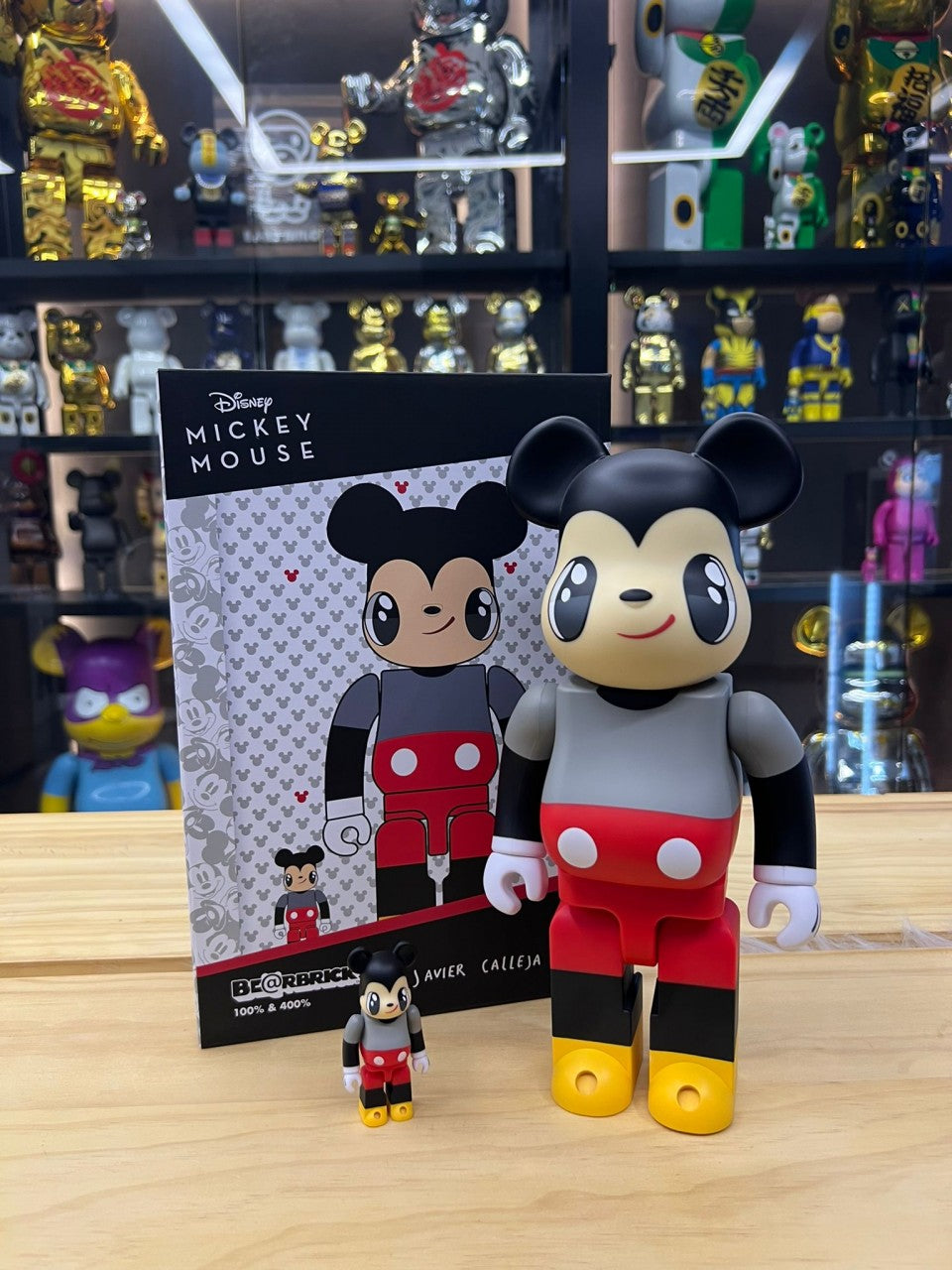 100% & 400% Javier Calleja x Mickey 大眼米奇