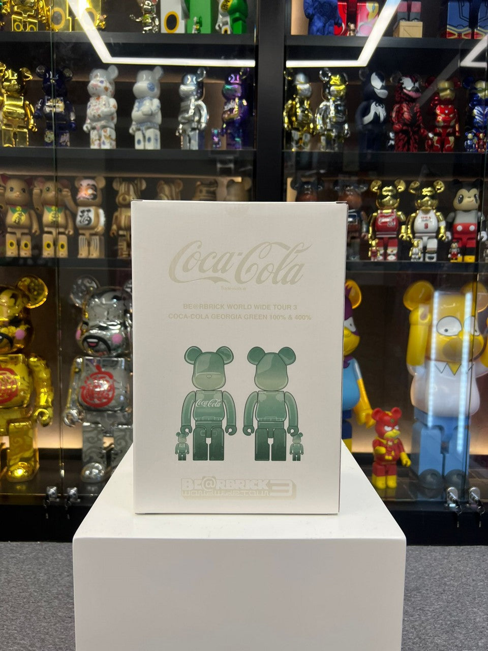 100% & 400% Be@rbrick Coca-Cola Georgia Green