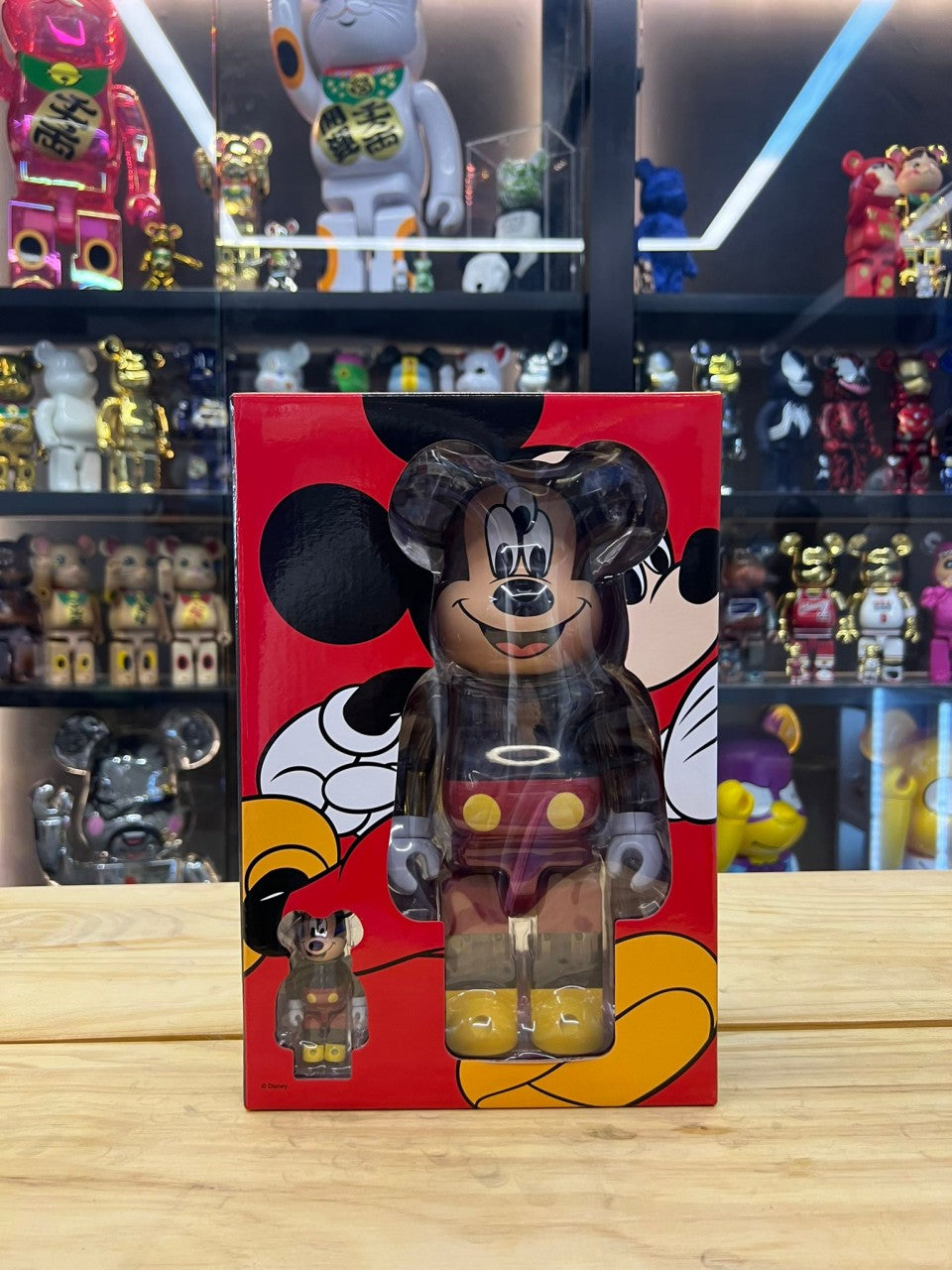 100% & 400% Be@rbrick Clot 3-eyed Mickey