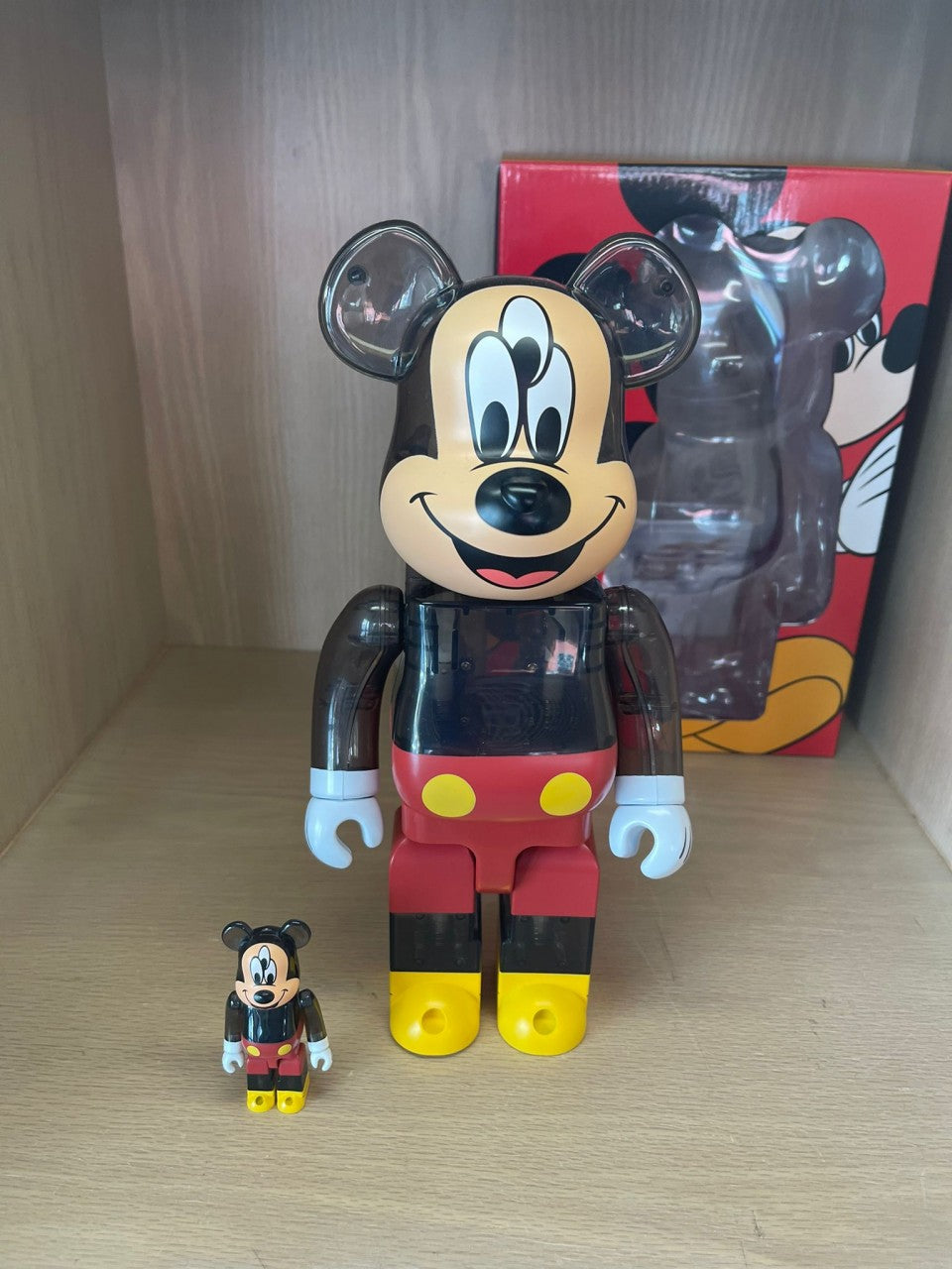 100% & 400% Be@rbrick Clot 3-eyed Mickey