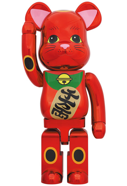 1000% Be@rbrick Maneki Neko Plum Blossom Gold (招財貓 招き猫 梅金メッキ)