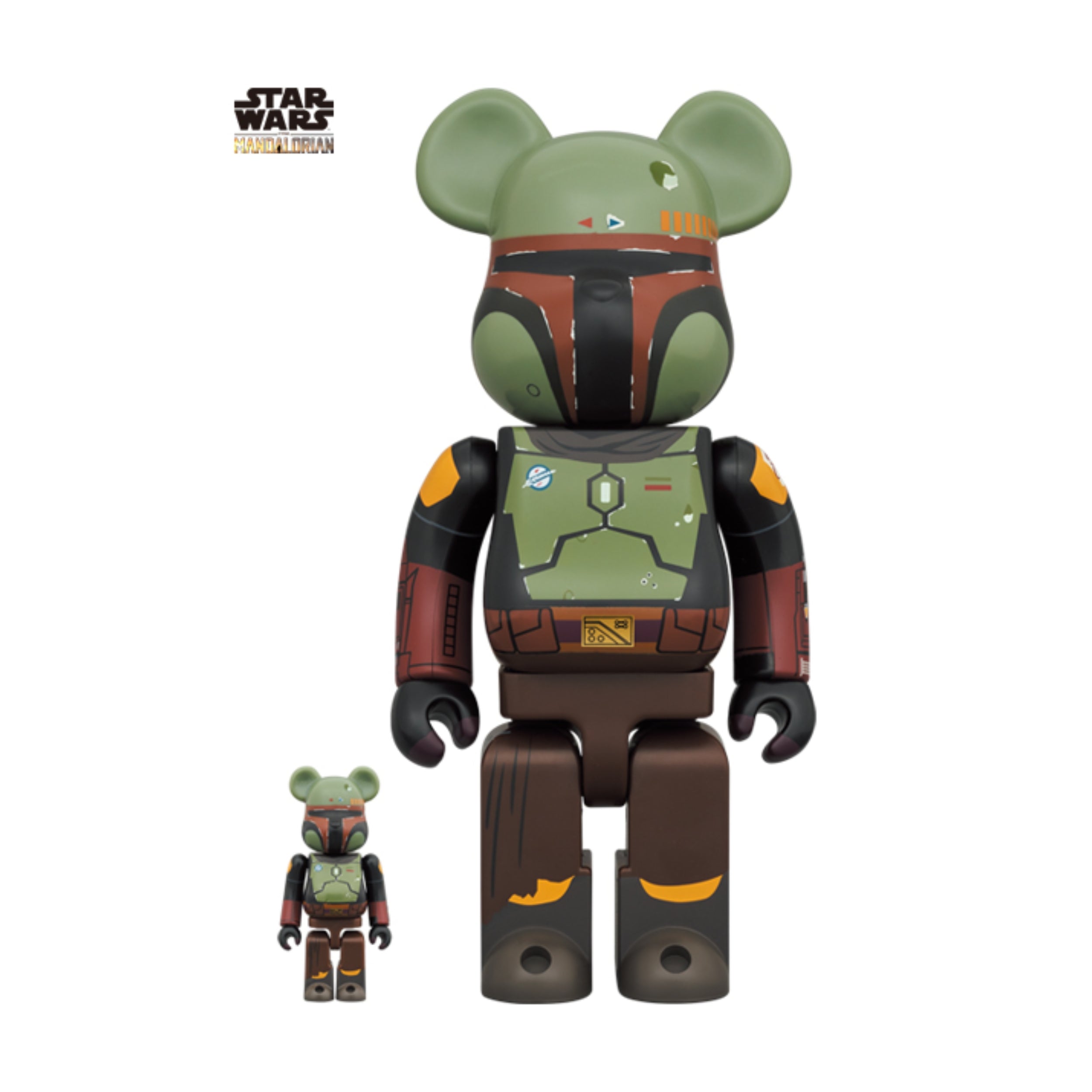 100% & 400% Be@rbrick BOBA FETT (Recovered Armor) Star War