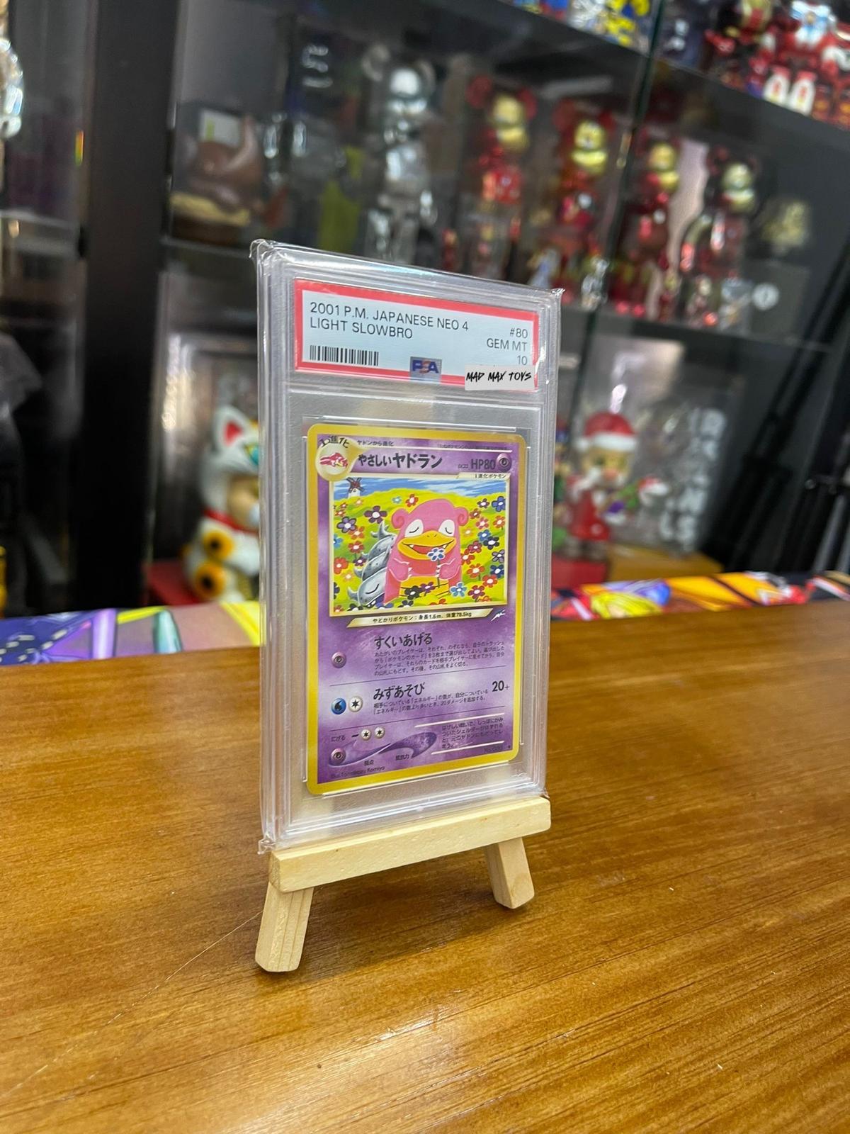 PTCG Pokemon PSA10 2001 P.M. JP Neo 4 Light Slowbro 花花呆呆獸