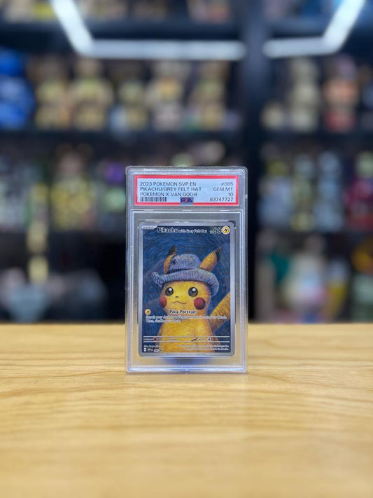 Pokemon Svp En Pikachu/Grey Felt Hat Pokemon X Van Gogh *Psa 10