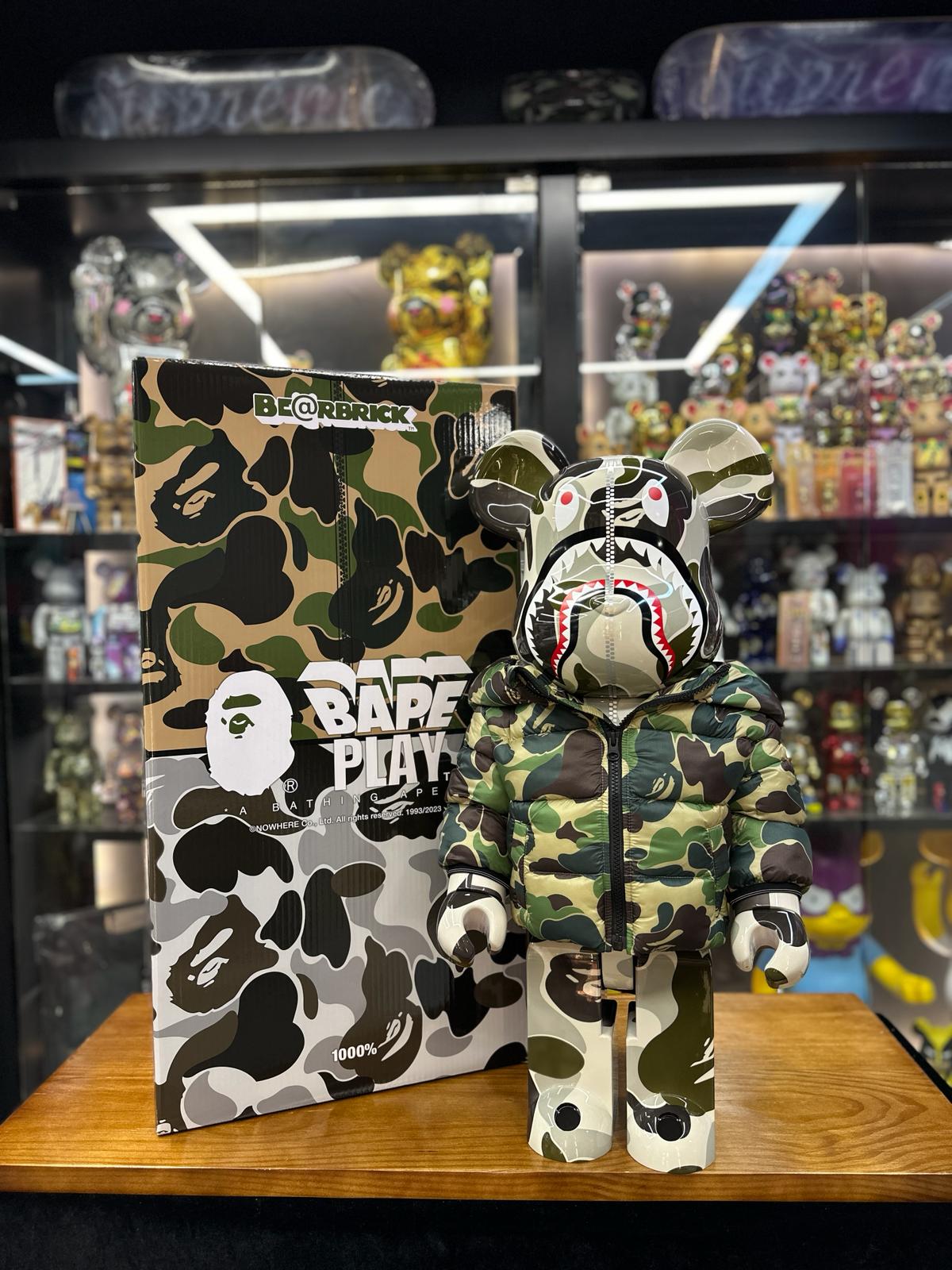 1000％ BE@RBRICK BAPE(R) × CANADA GOOSE SHARK