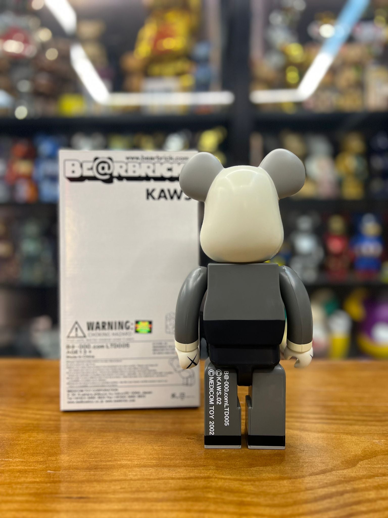 400% Be@rbrick Kaws 2002 (Grey)