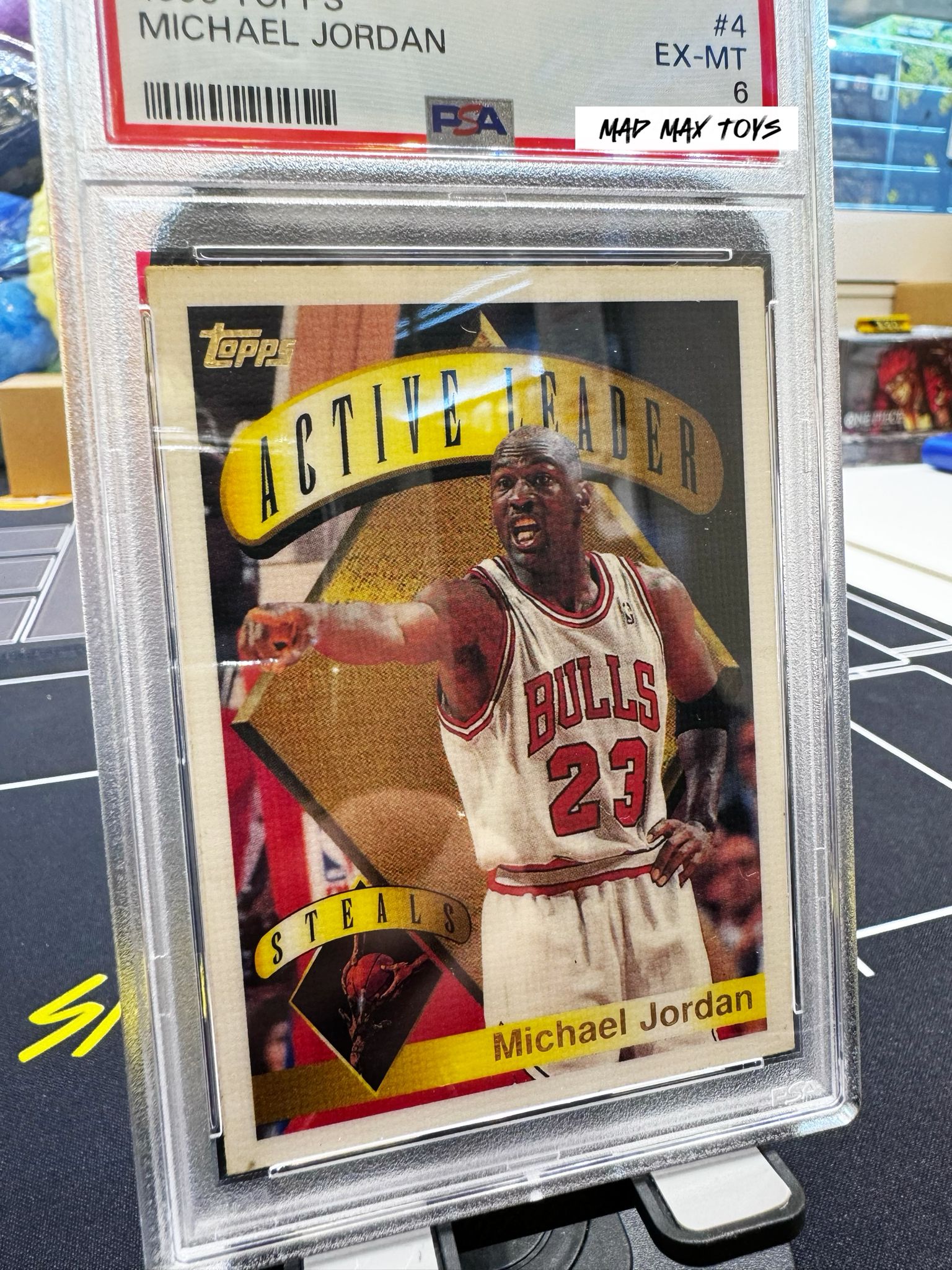 PSA 6 Michael Jordan Card - 90’s TOPPS GOLD FOIL AUTHENTIC - Original BULLS JERSEY #23