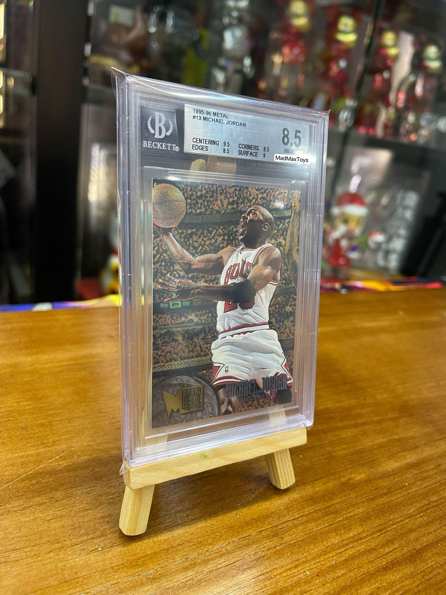 BGS 8.5 1995-96 METAL #13 MICHAEL JORDAN