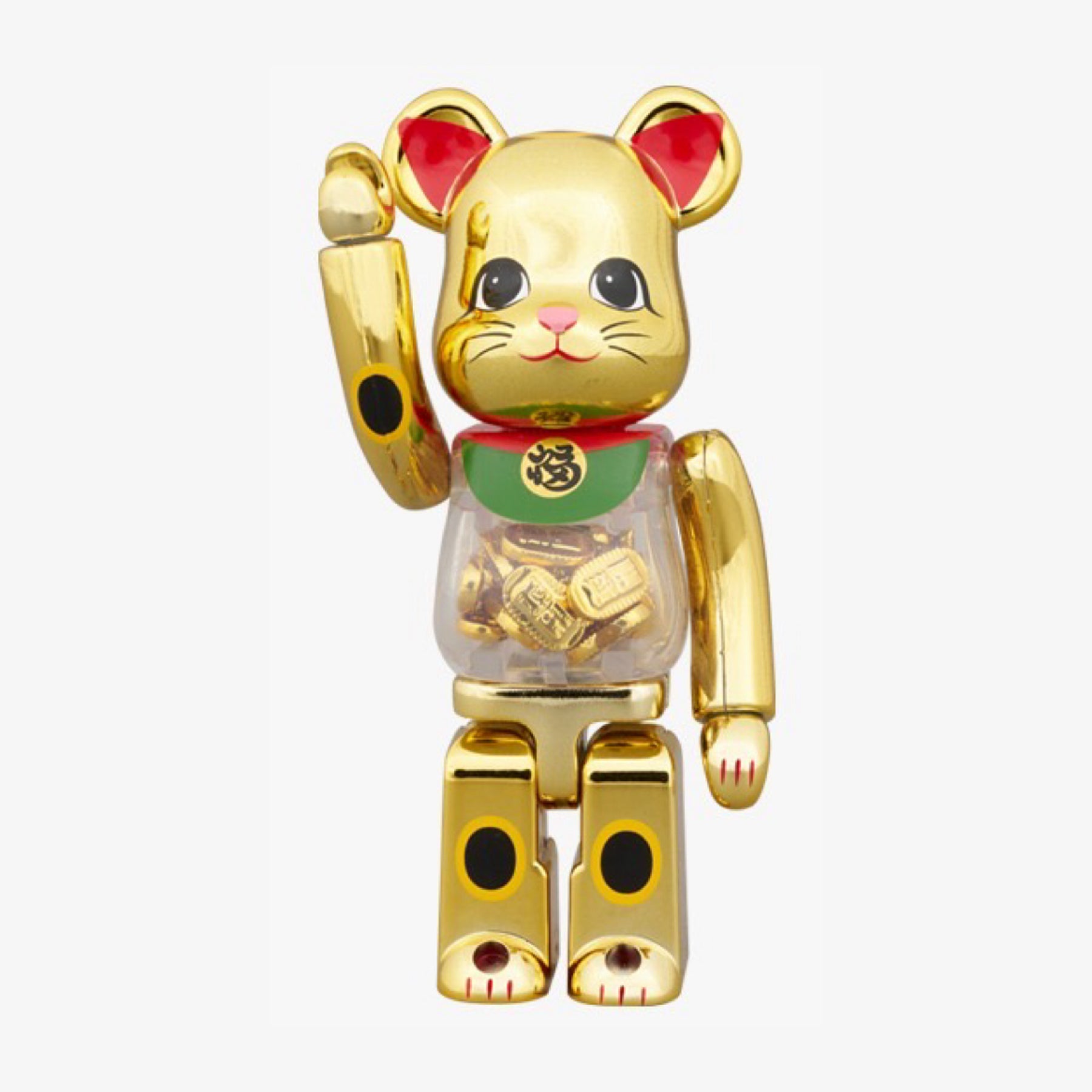 100％ & 400％ BE@RBRICK 招き猫 小判 開運 弍 金メッキ