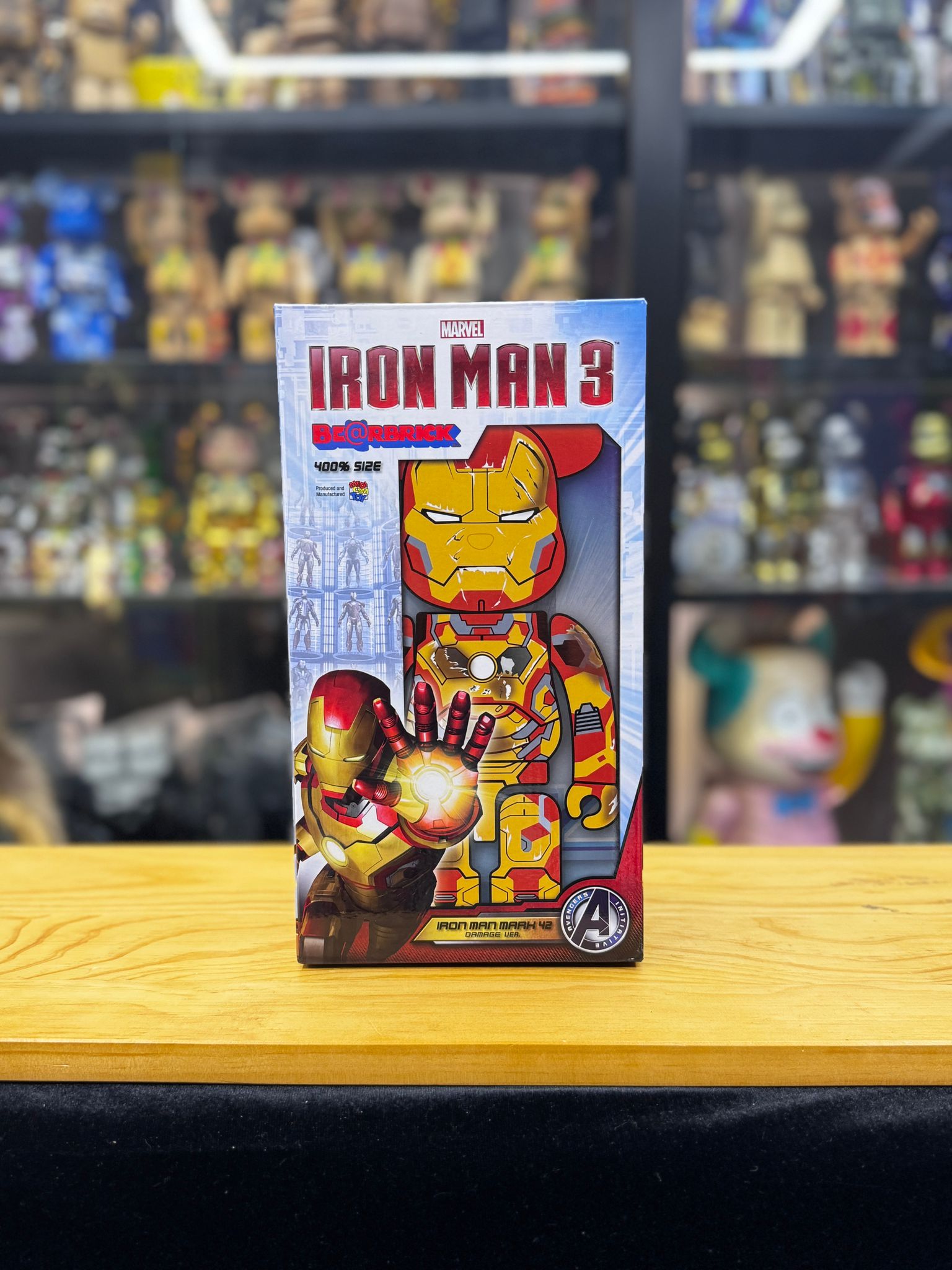 400% Be@rbrick Ironman mark 3 mark 42 Damage Ver.