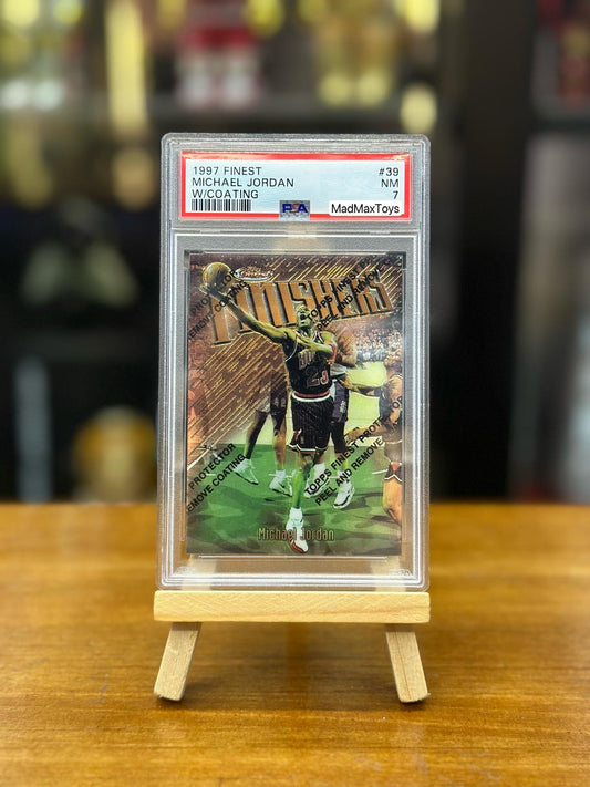 PSA 7 1997 FINEST MICHAEL JORDAN #39 W/COATING