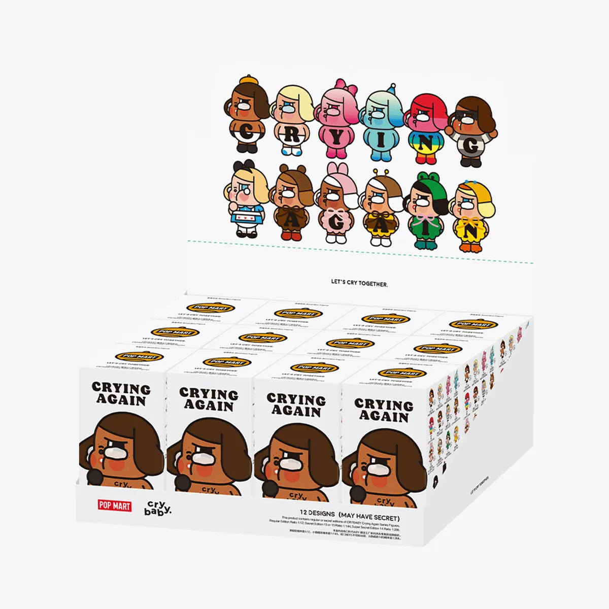 POP MART CRYBABY眼淚工廠系列手辦 Crying Agian Series Figures 